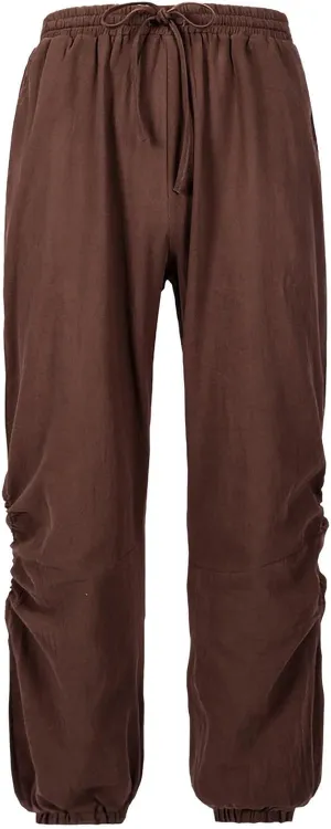 Men's Casual Pants Linen Pants Drawstring Beach Trousers Relaxed-Fit Yoga Pants Summer Elastic Waist Pants
