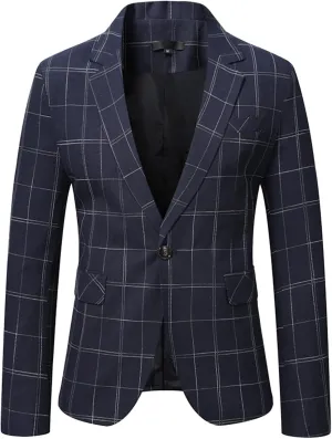 Men's Classic Slim Fit Blazer Sport Coat Suit Jacket Dress Business Suit Jacket Casual Blazer for Men Wedding Party