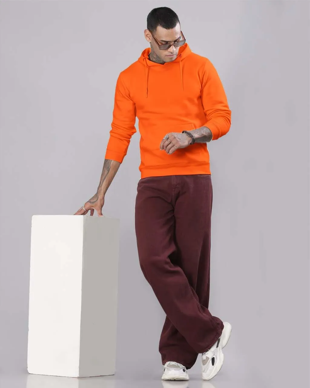 Men's Hoodies Pullover Hooded Sweatshirt
