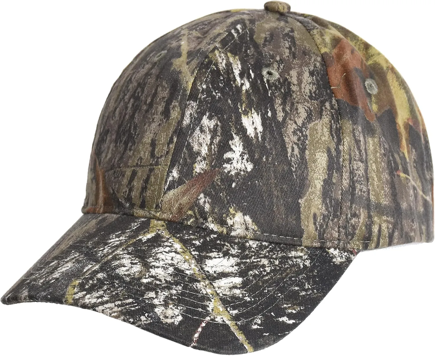 Men's Hunting Fishing Hat Camo Series Adjustable Mesh Ball Cap 3D Embroidered