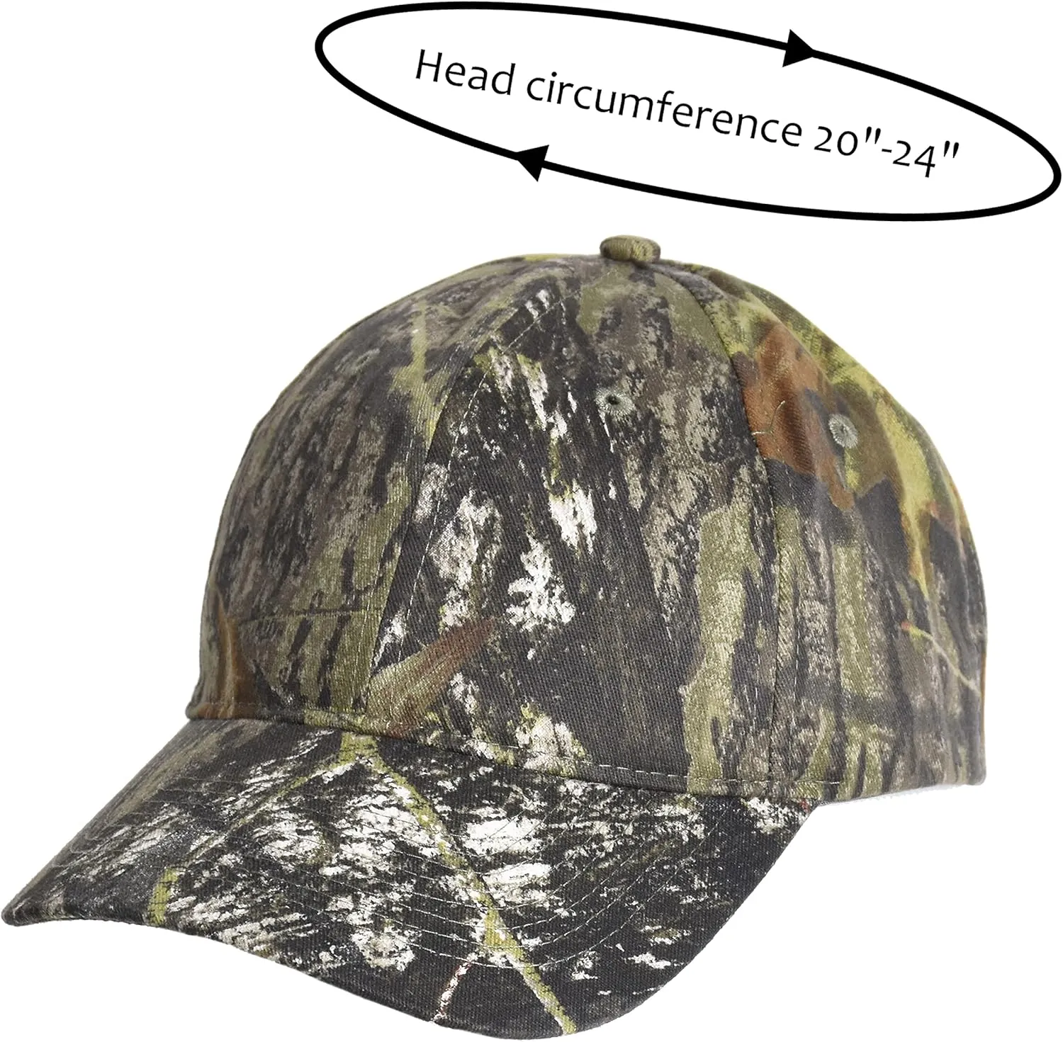 Men's Hunting Fishing Hat Camo Series Adjustable Mesh Ball Cap 3D Embroidered