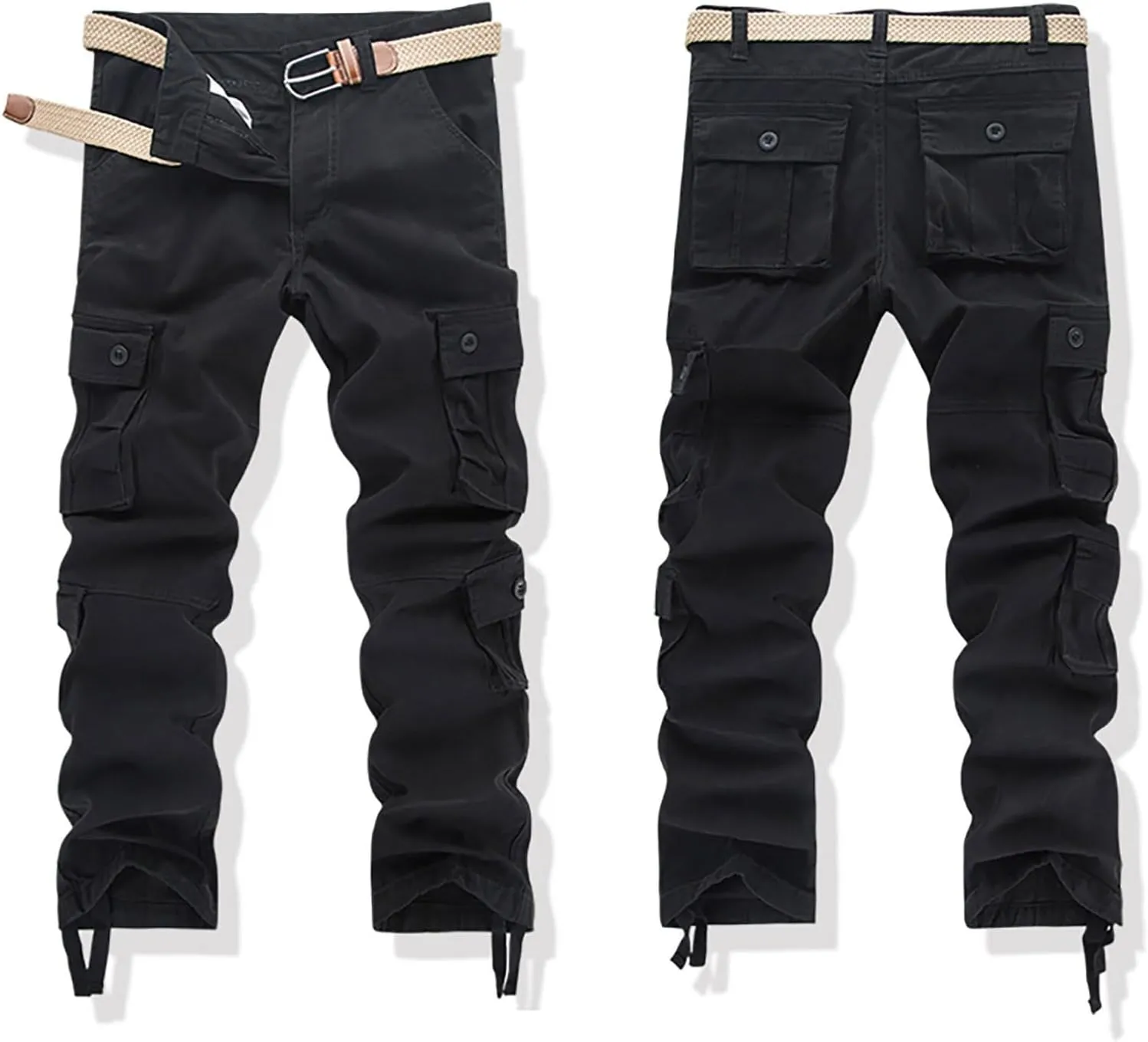 Mens Lightweight Tactical Pants Ripstop Military Cargo Pants Camo Outdoor Hiking Work Pants Workout Joggers Sweatpants 28-44