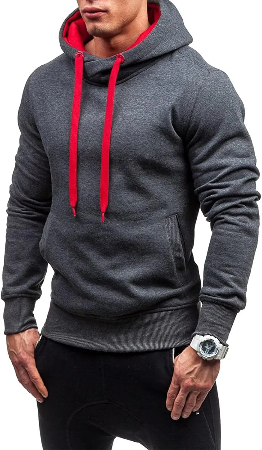 Mens Long Sleeve Hoodies Autumn Winter Men's Sweater Hoodie Warm Color Sweatshirt Jacket Sweatshirts Hoodies