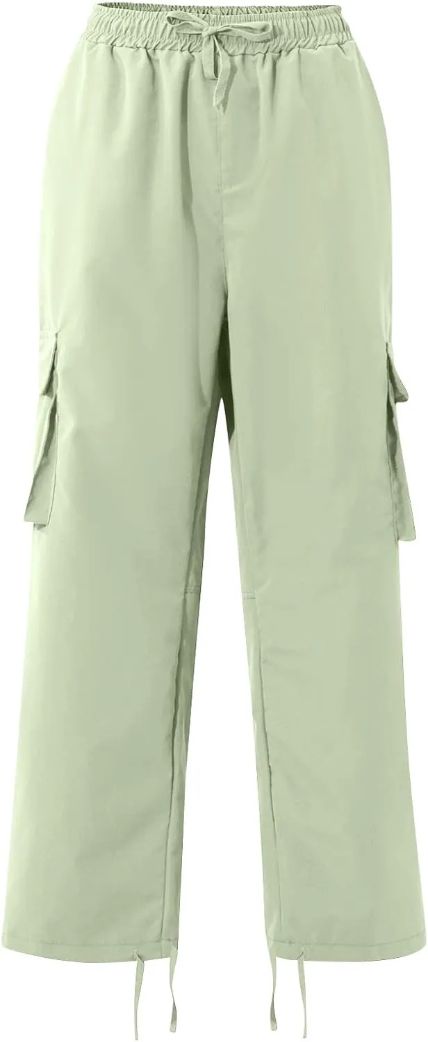 Mens Outdoor Cargo Pants Lightweight Relaxed Fit Tactical Pants Solid Camo Multi Pockets Classic Trousers