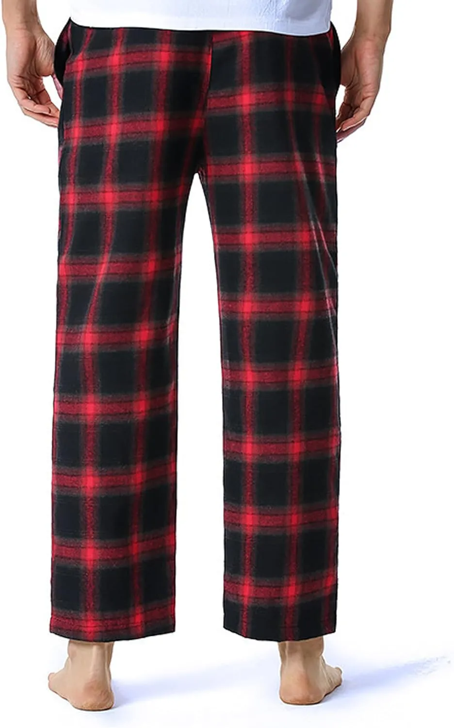 Men's Polyester Sleepwear Button-Down Pajamas Pants,S-XXXL
