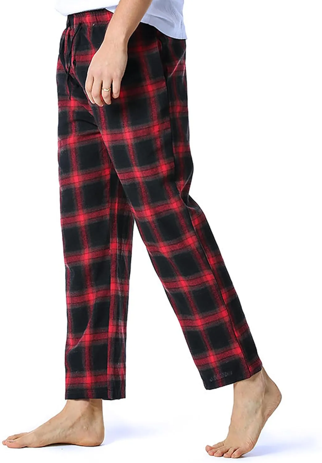 Men's Polyester Sleepwear Button-Down Pajamas Pants,S-XXXL