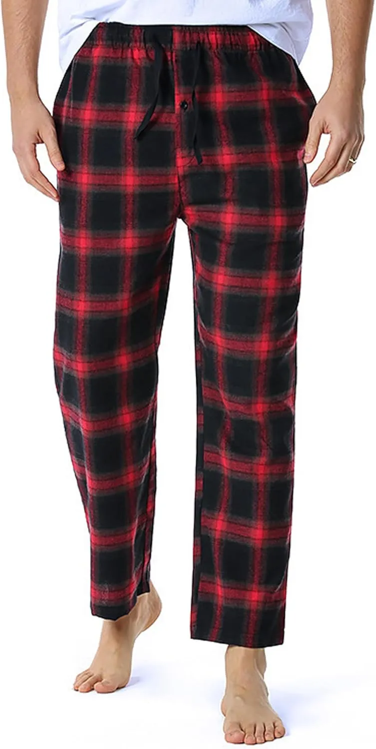 Men's Polyester Sleepwear Button-Down Pajamas Pants,S-XXXL