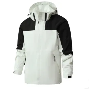 Mens Rain Jackets Waterproof with Hood Mens Performance Softshell Windbreaker Jackets Lightweight Hiking Coats