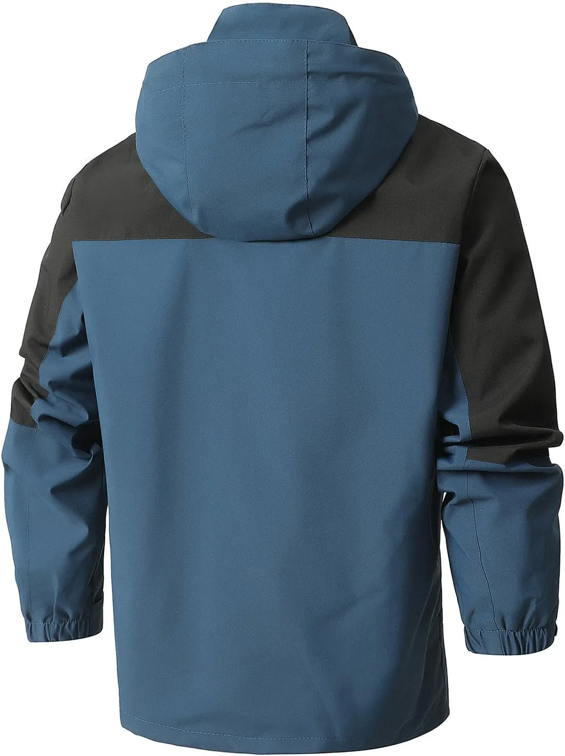 Mens Rain Jackets Waterproof with Hood Mens Performance Softshell Windbreaker Jackets Lightweight Hiking Coats
