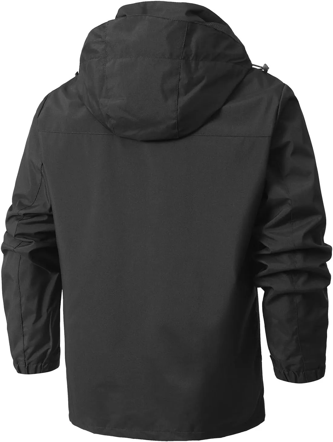 Mens Rain Jackets Waterproof with Hood Mens Performance Softshell Windbreaker Jackets Lightweight Hiking Coats
