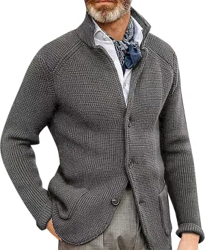 Mens Suit Jacket Men's Knit Blazer Jacket Casual Slim Fit Sport Coat Dress Business Wedding Party Suit Blazer Jacket