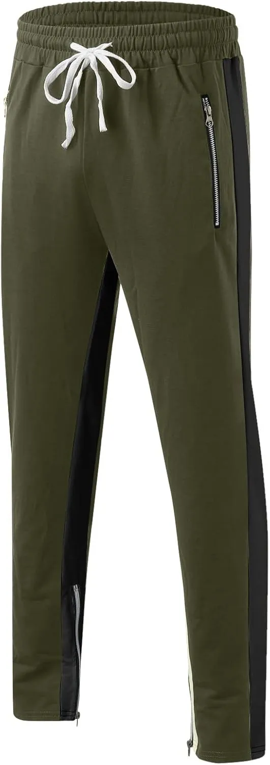 Mens Sweatpants with Pockets Big and Tall Cargo Pants for Men Men's Military Cargo Tactical Pants Lightweight Cotton