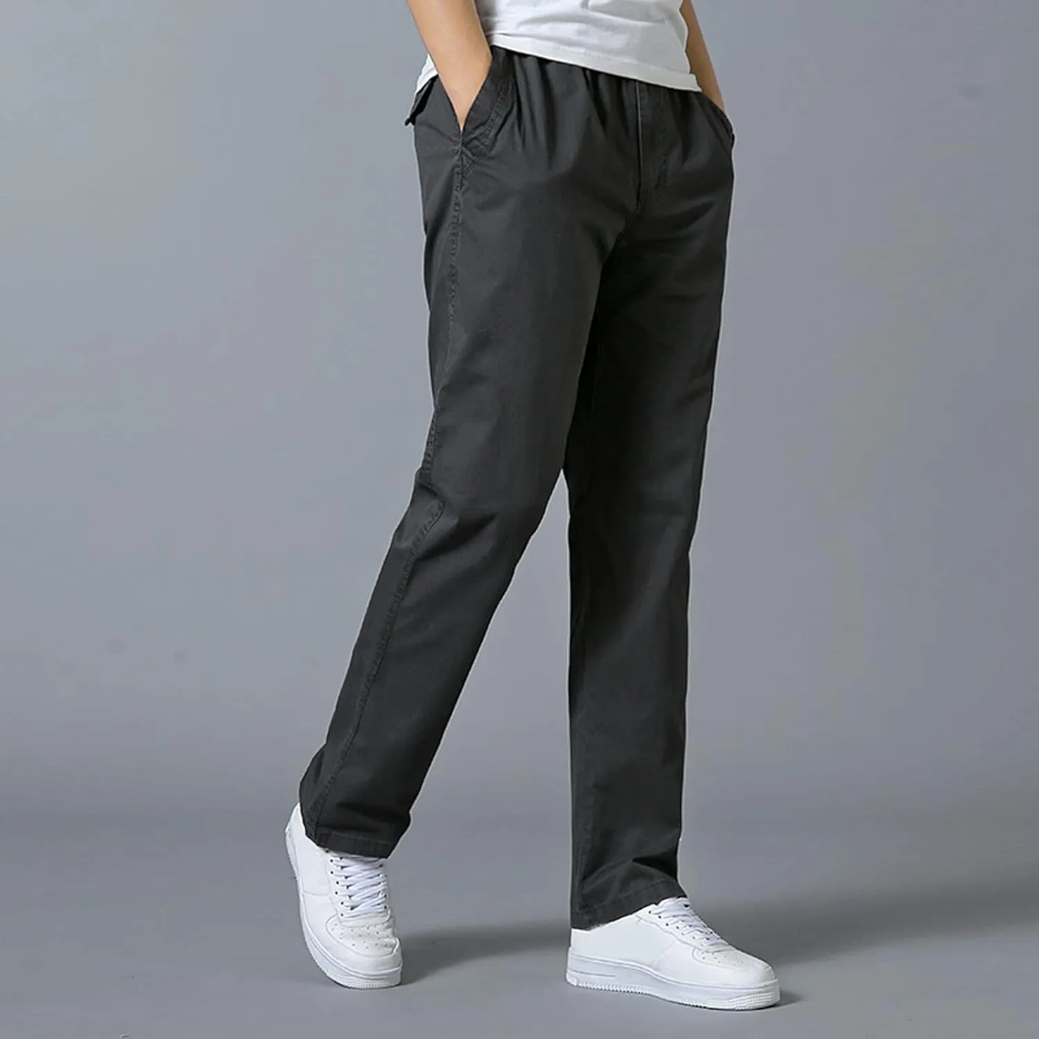 Mens Sweatpants with Pockets Big and Tall Casual Drawstring Athletic Jogger Sports Outdoor Trousers Mens Active Fleece