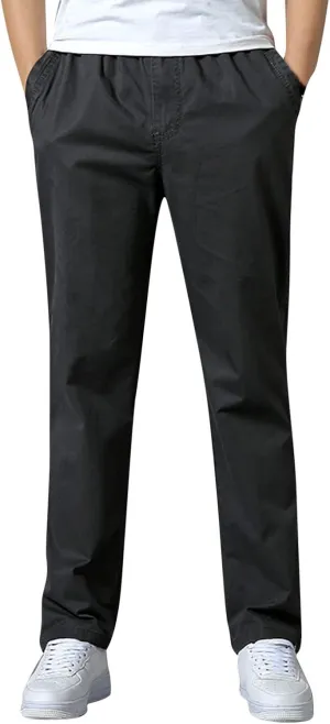 Mens Sweatpants with Pockets Big and Tall Casual Drawstring Athletic Jogger Sports Outdoor Trousers Mens Active Fleece