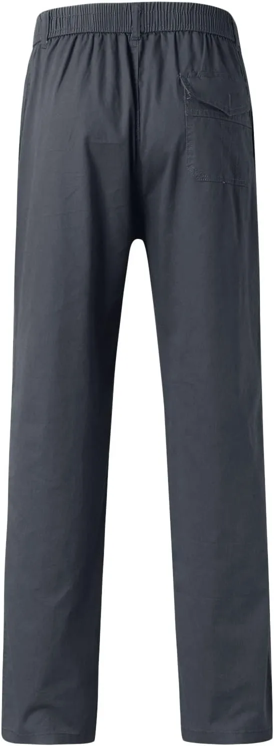 Mens Sweatpants with Pockets Big and Tall for Jogging Running Exercise Gym Workout Mens Zip Joggers Pants Casual Gym