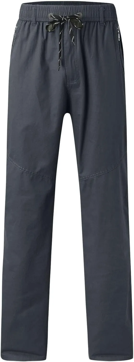 Mens Sweatpants with Pockets Big and Tall for Jogging Running Exercise Gym Workout Mens Zip Joggers Pants Casual Gym