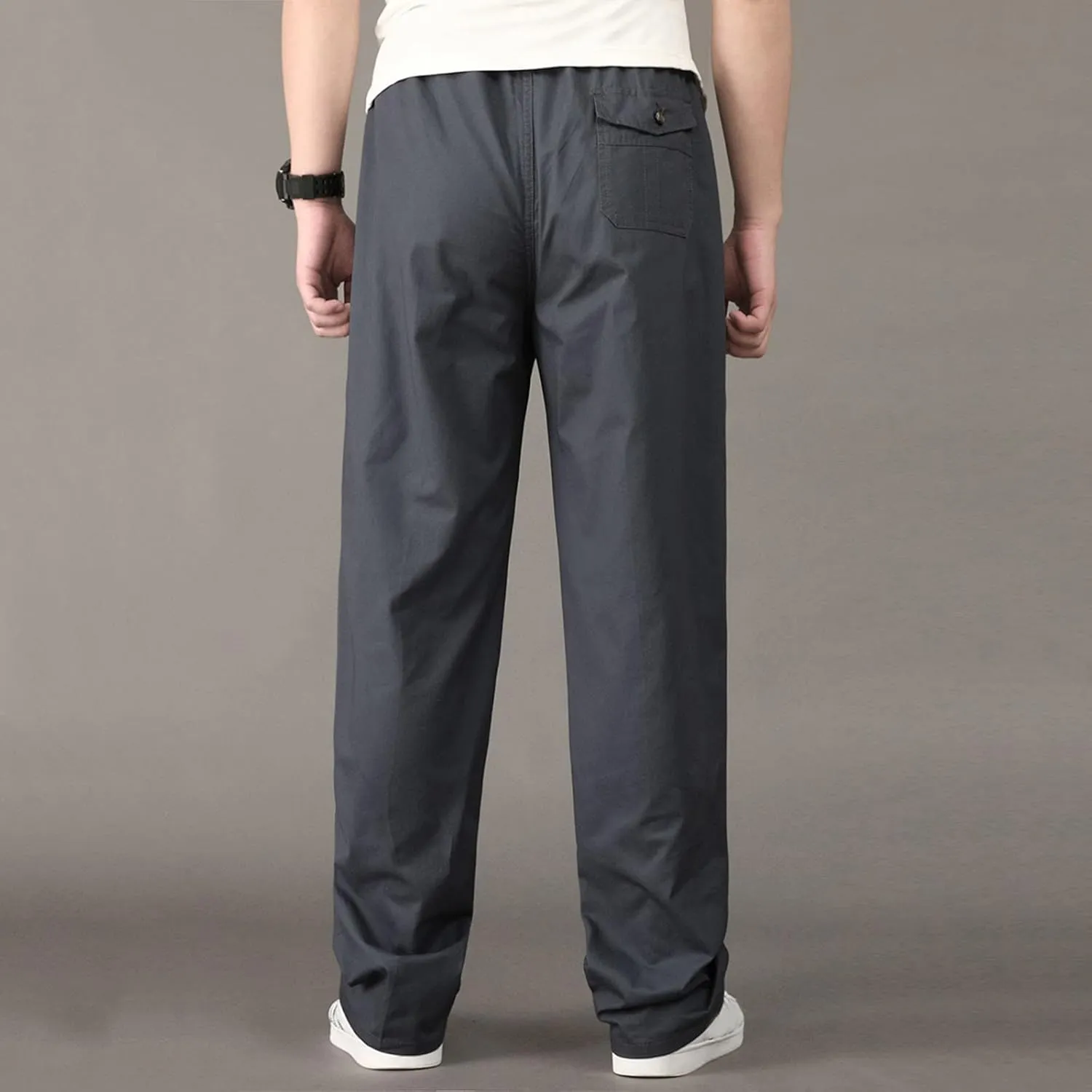 Mens Sweatpants with Pockets Big and Tall for Jogging Running Exercise Gym Workout Mens Zip Joggers Pants Casual Gym