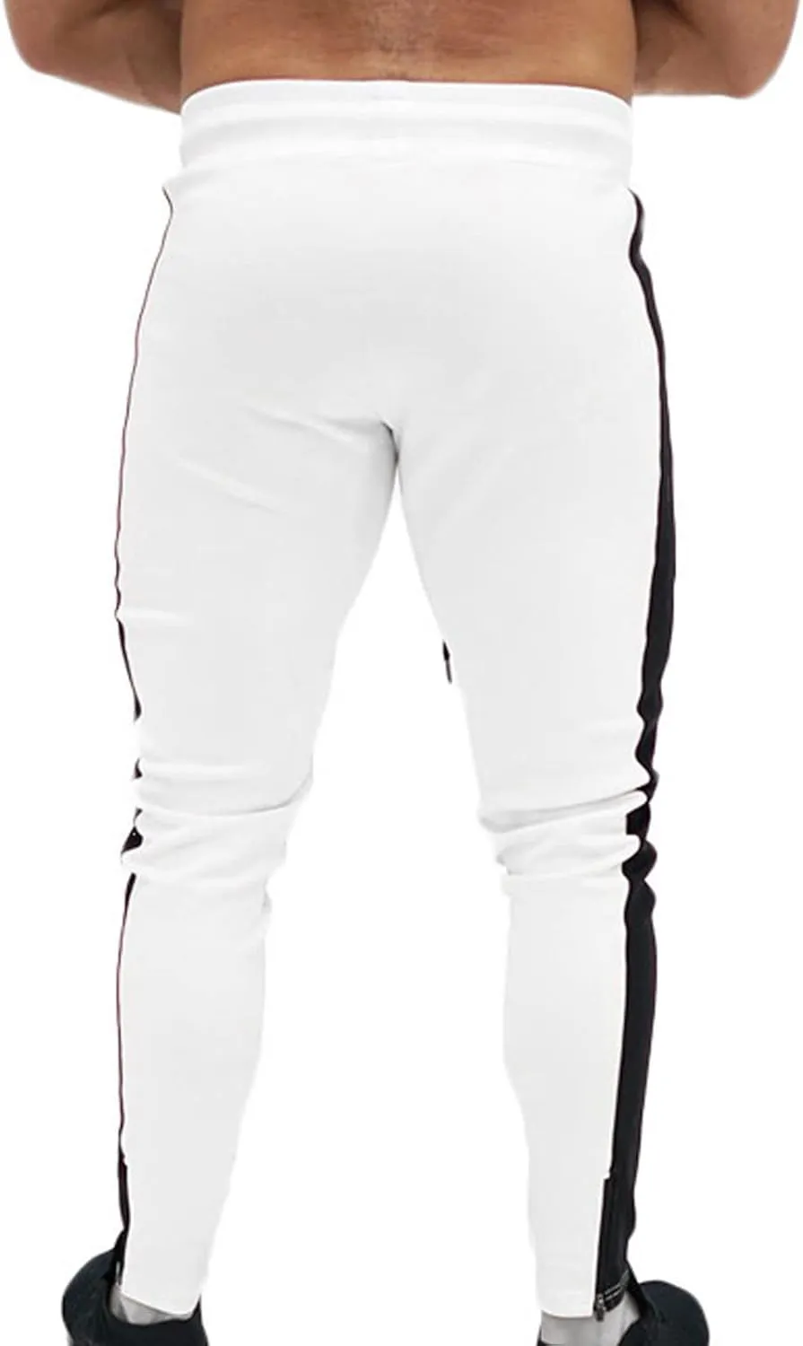 Mens Sweatpants with Pockets Big and Tall Pant Slim fit Basic Trouser with Pocket Men's Personality Casual Drawstring