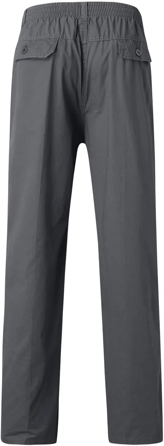 Mens Sweatpants with Pockets Big and Tall Pants Lightweight Hiking Workout Jogger Mens Streetwear Reflective Tactical