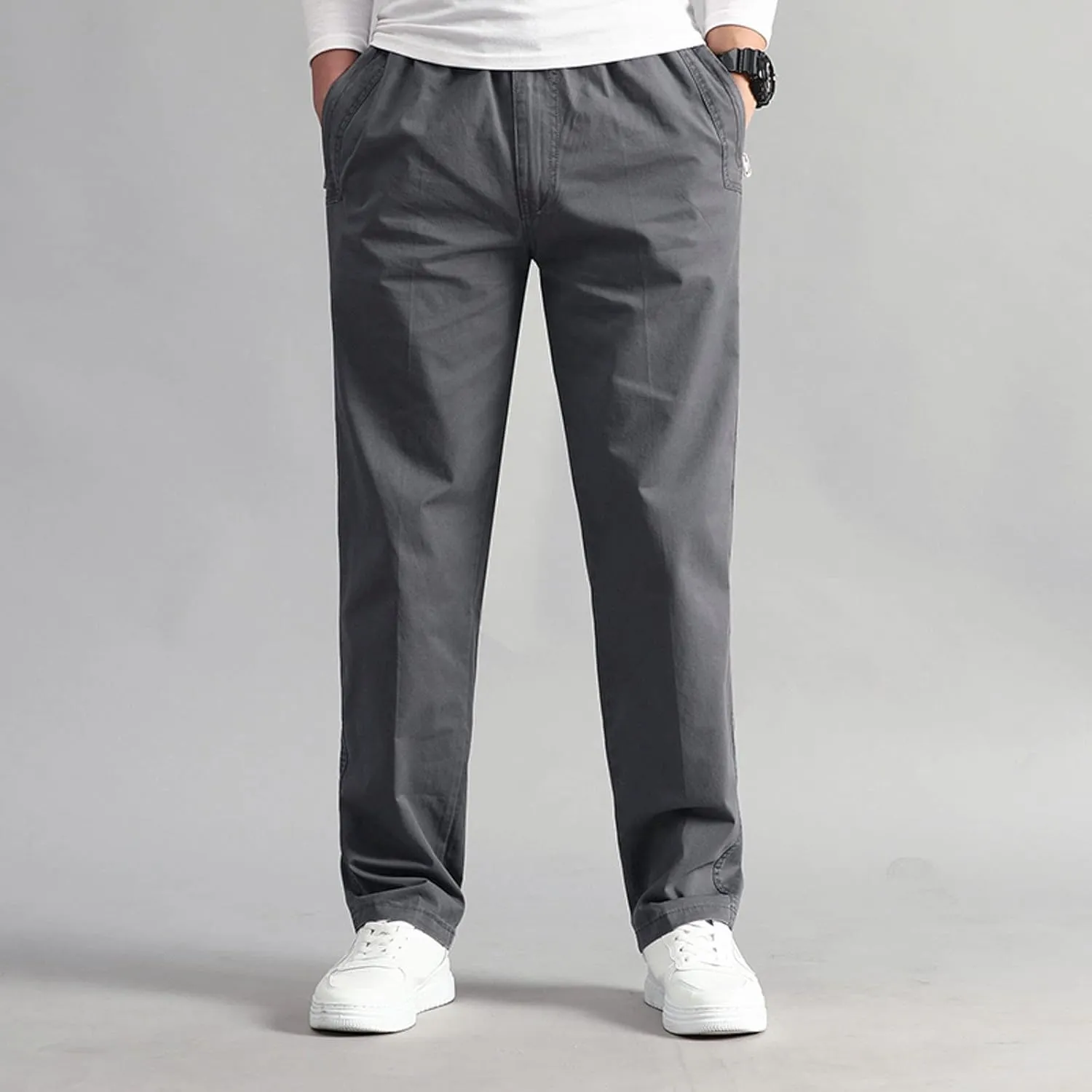 Mens Sweatpants with Pockets Big and Tall Pants Lightweight Hiking Workout Jogger Mens Streetwear Reflective Tactical