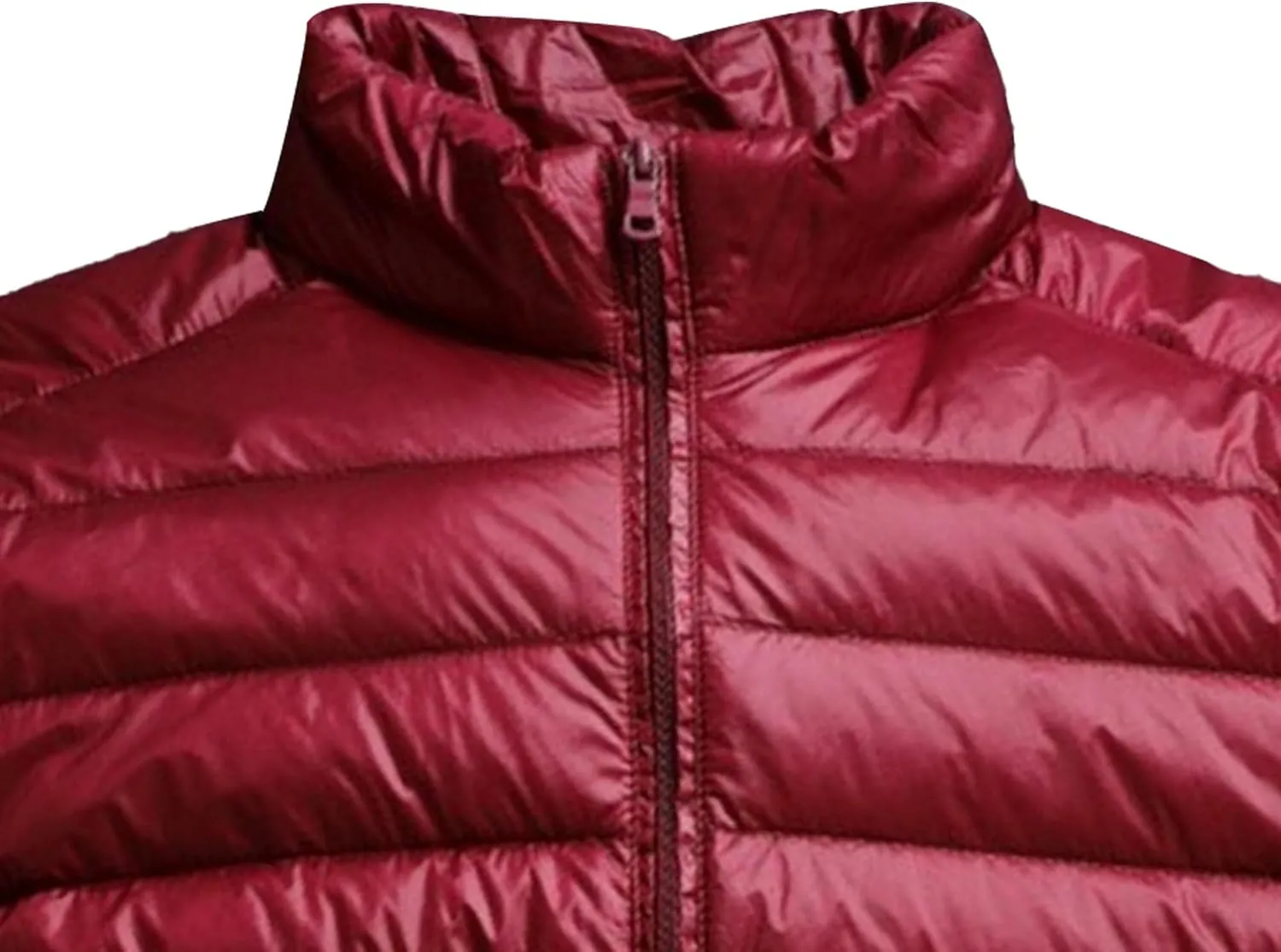 Mens Warm Insulated Down Jacket Packable Winter Puffy Down Coat Lightweight Packable Accent Puffer Jacket