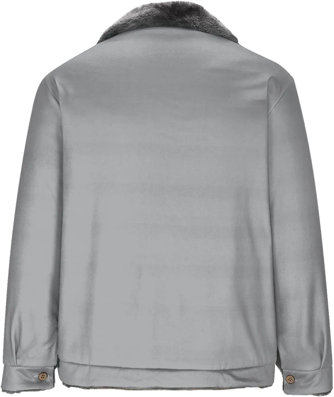 Mens Winter Jacket Big and Tall Fleece Coat Full Zip Bomber Jacket Windbreaker Heavyweight Windproof Sport Coat