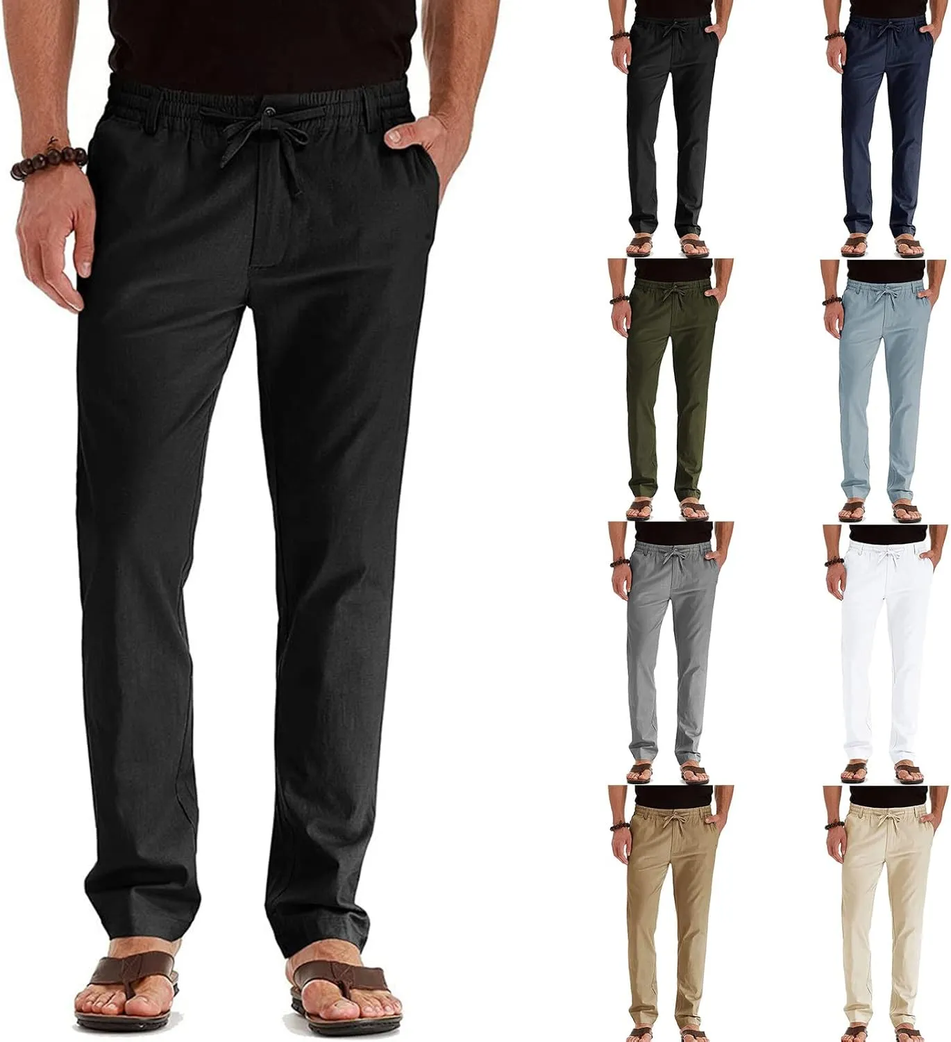 Mens Workout Cargo Sweatpants Comfy Lounge Pants for Men's Sweatpant Cargo Pants for Men Slim Fit Big and Tall Mens