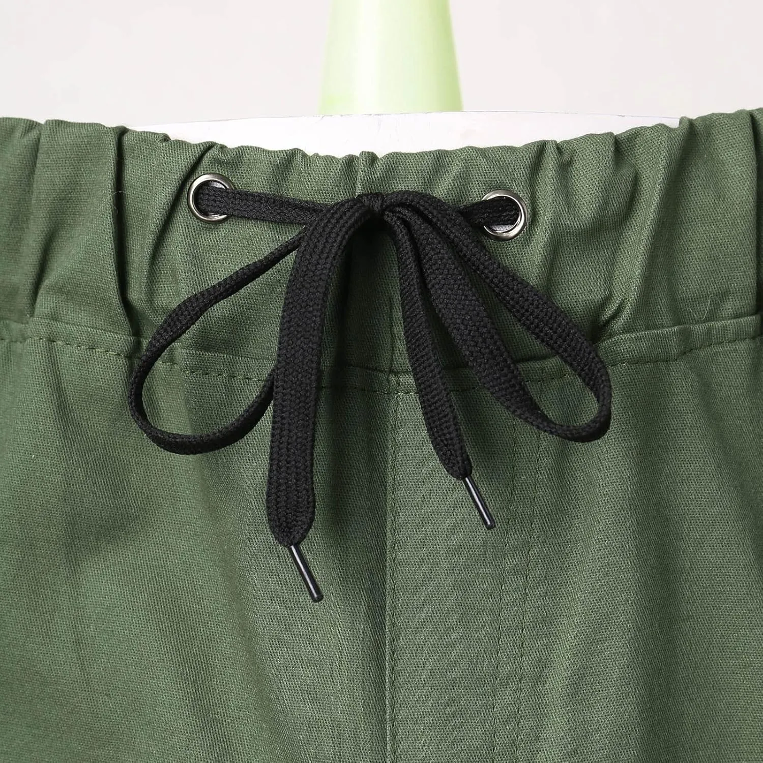 Mens Workout Cargo Sweatpants for Men Heavyweight Cargo Fleece Stretch Elastic Waist Jogger Sports Pants Drawstring