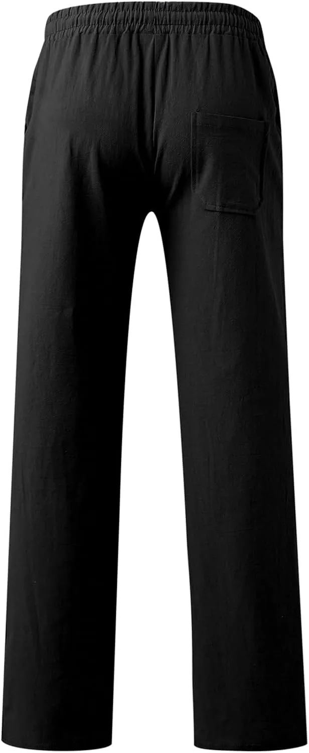 Mens Workout Cargo Sweatpants Men's Sweatpants Truck Fleece Lined with Elastic Waistband Fleeced Sweat Pants Trousers