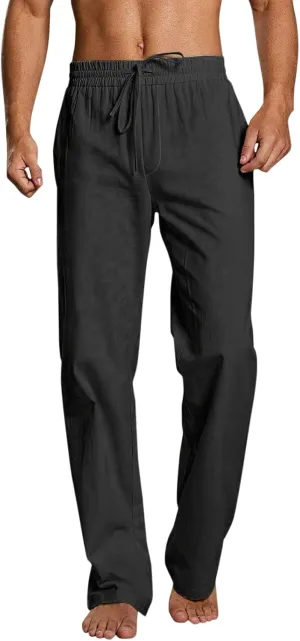 Mens Workout Cargo Sweatpants Men's Sweatpants Truck Fleece Lined with Elastic Waistband Fleeced Sweat Pants Trousers