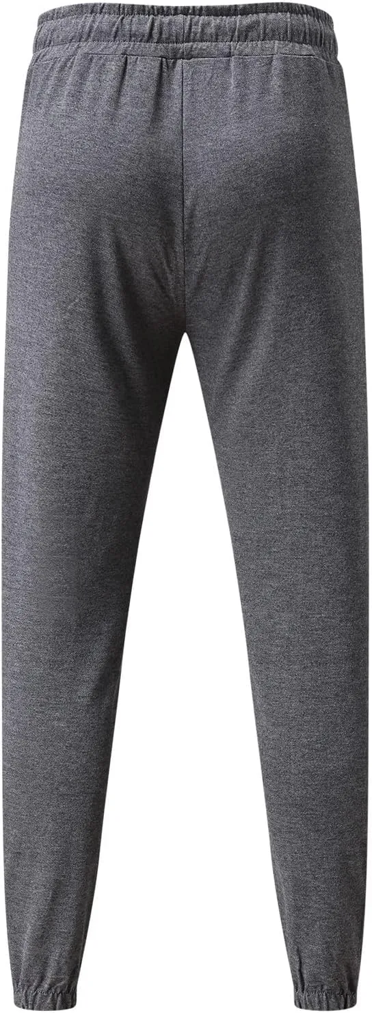 Mens Workout Cargo Sweatpants Stretch Elastic Waist Multiple Pockets Sports Pants Fitness Sports Trousers Men's Cargo