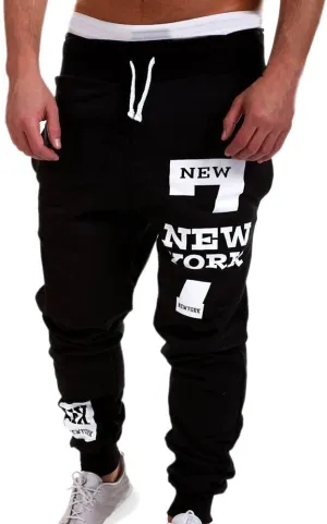 Mens Workout Cargo Sweatpants with Pockets Long Pants Men's Slim Fit Gym Running Workout Pants Athletic Drawstring
