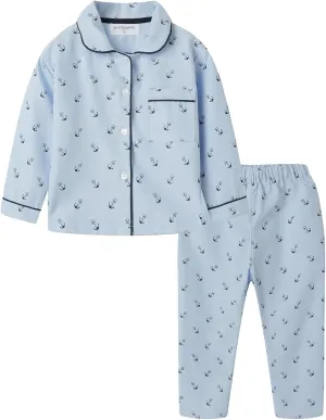 Mud Kingdom Boutique Girls Boys Pajamas Set Collared Long Sleeve Sleepwear