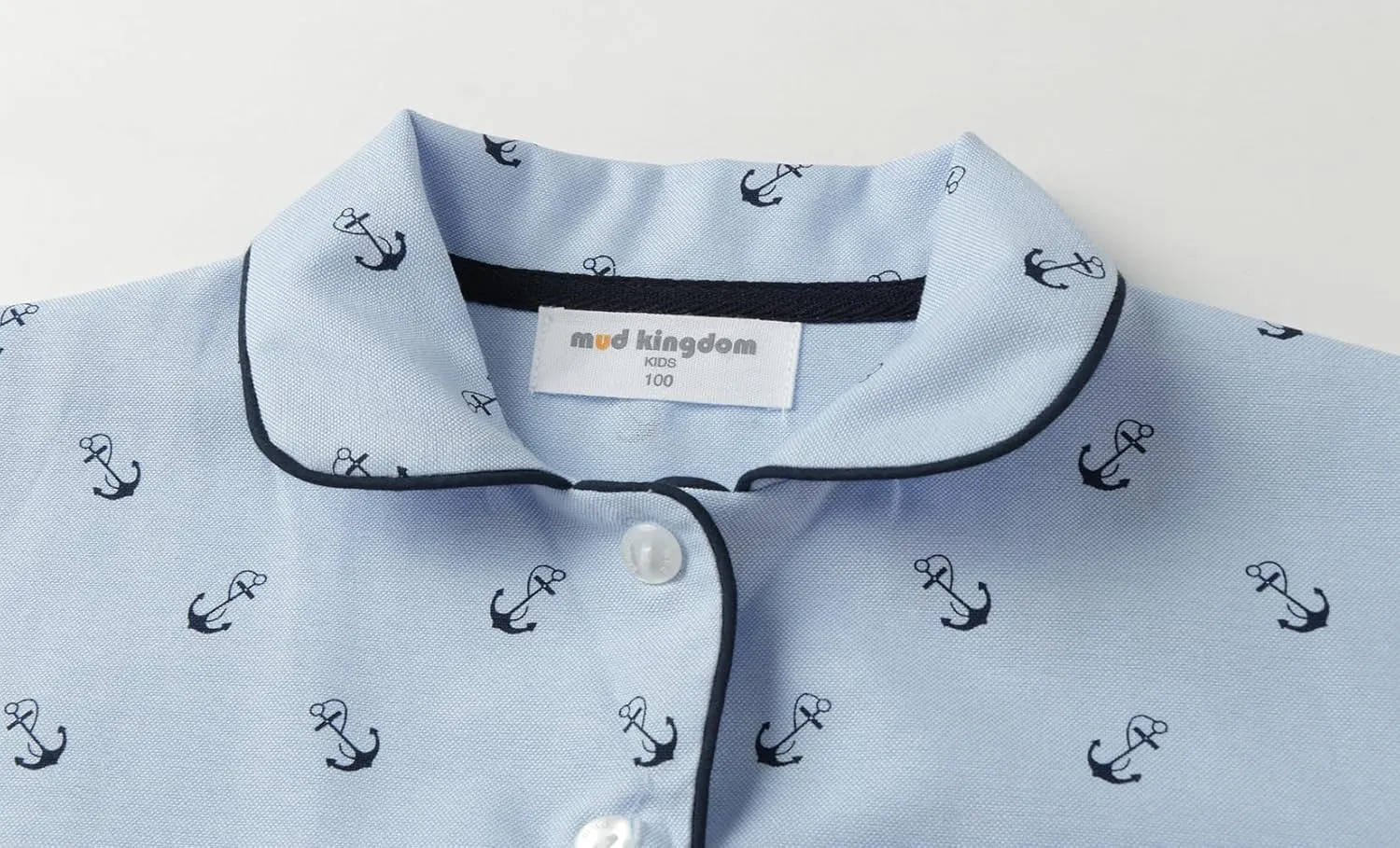 Mud Kingdom Boutique Girls Boys Pajamas Set Collared Long Sleeve Sleepwear