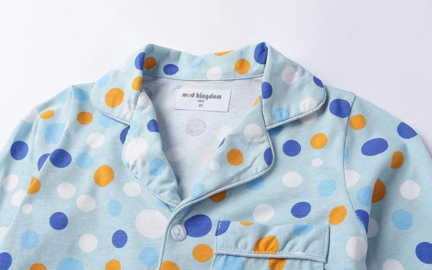 Mud Kingdom Little Boys Girls Pajamas Set Cute Funny Cartoon Button Down