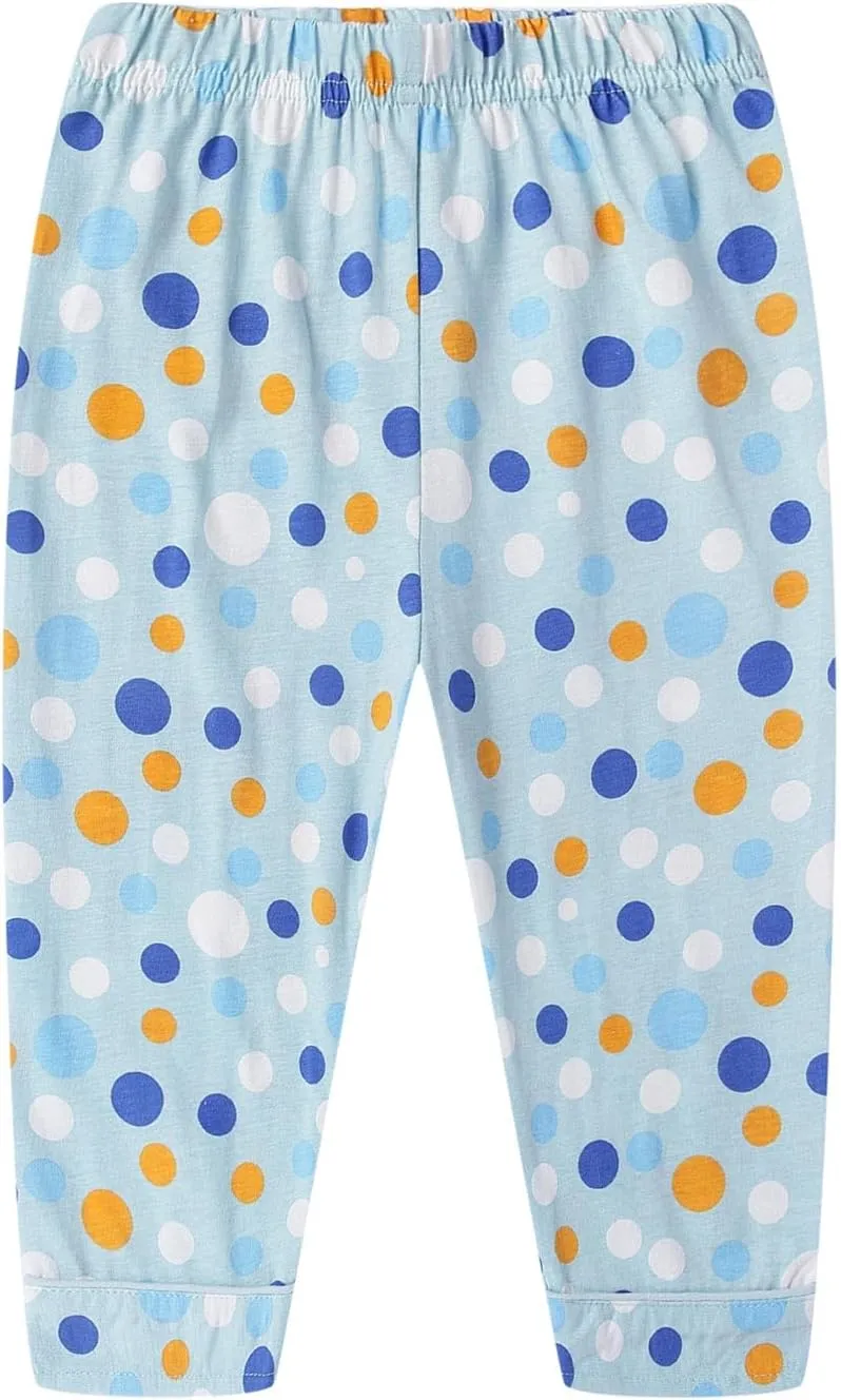 Mud Kingdom Little Boys Girls Pajamas Set Cute Funny Cartoon Button Down