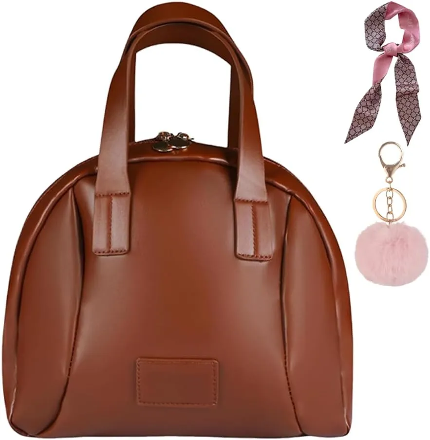 Multi-Layered Shell-Shaped Cosmetic Bag,Portable Large Capacity Pu Shell Shaped Cosmetic Bag With Compartments,for Travel (Brown)
