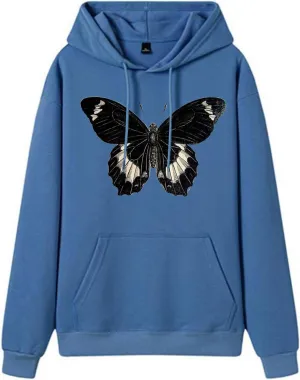 Ollysqiar Zip up Hoodies for Women,Vintage Oversized Graphic Print Hoodie Streetwear Hoodies Sweatshirt Casual Hooded