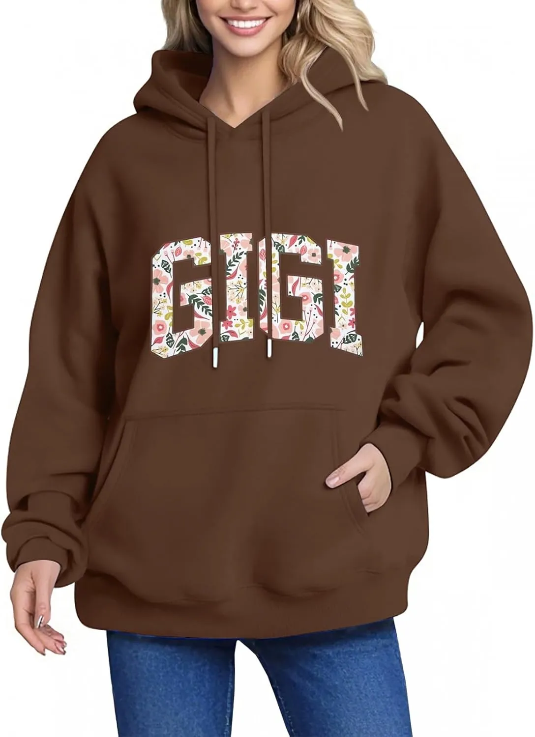 Oversized Hoodies for Women Y2K Cute Graphic Hoodies Long Sleeve Plus Size Loose Sweatshirts with Pocket
