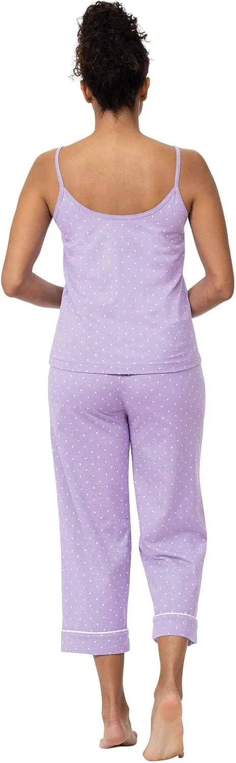 PajamaGram Pajamas For Women - Womens Sleepwear, Tank & Capri Set