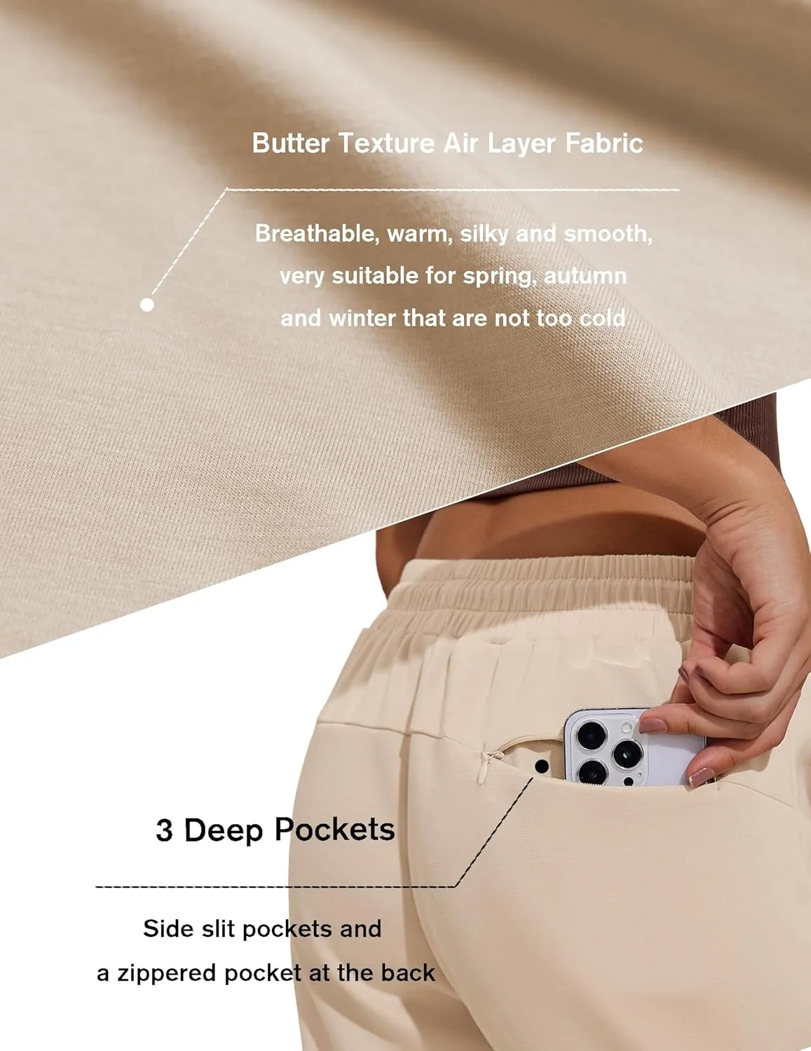 PINSPARK Womens Sweatpants Casual Athletic Workout Pants Stretch Soft Lounge Pants with Pockets