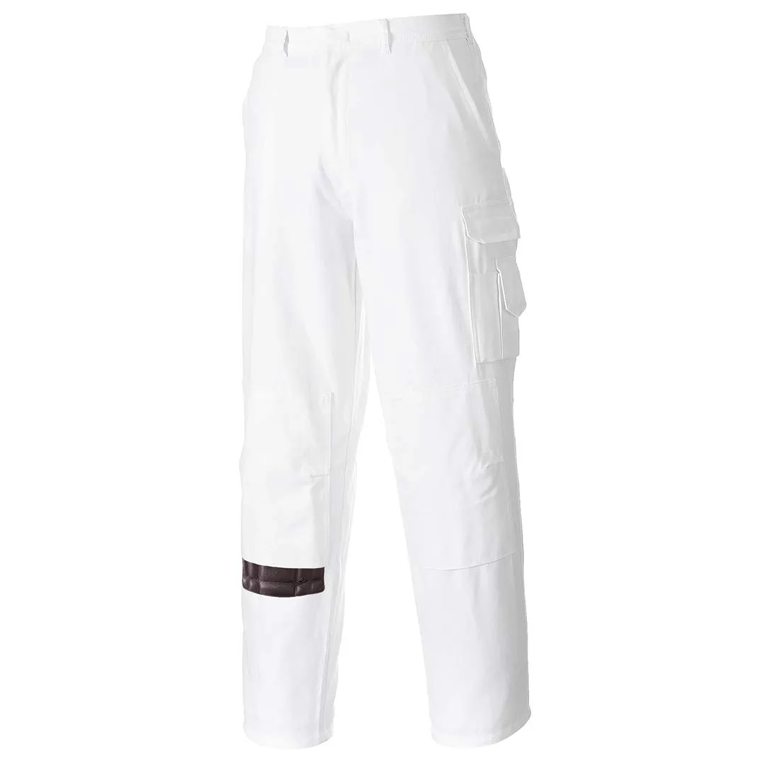 Portwest Painters Trousers Work Pants Protection Protect Overall Decorator Paint, Medium White