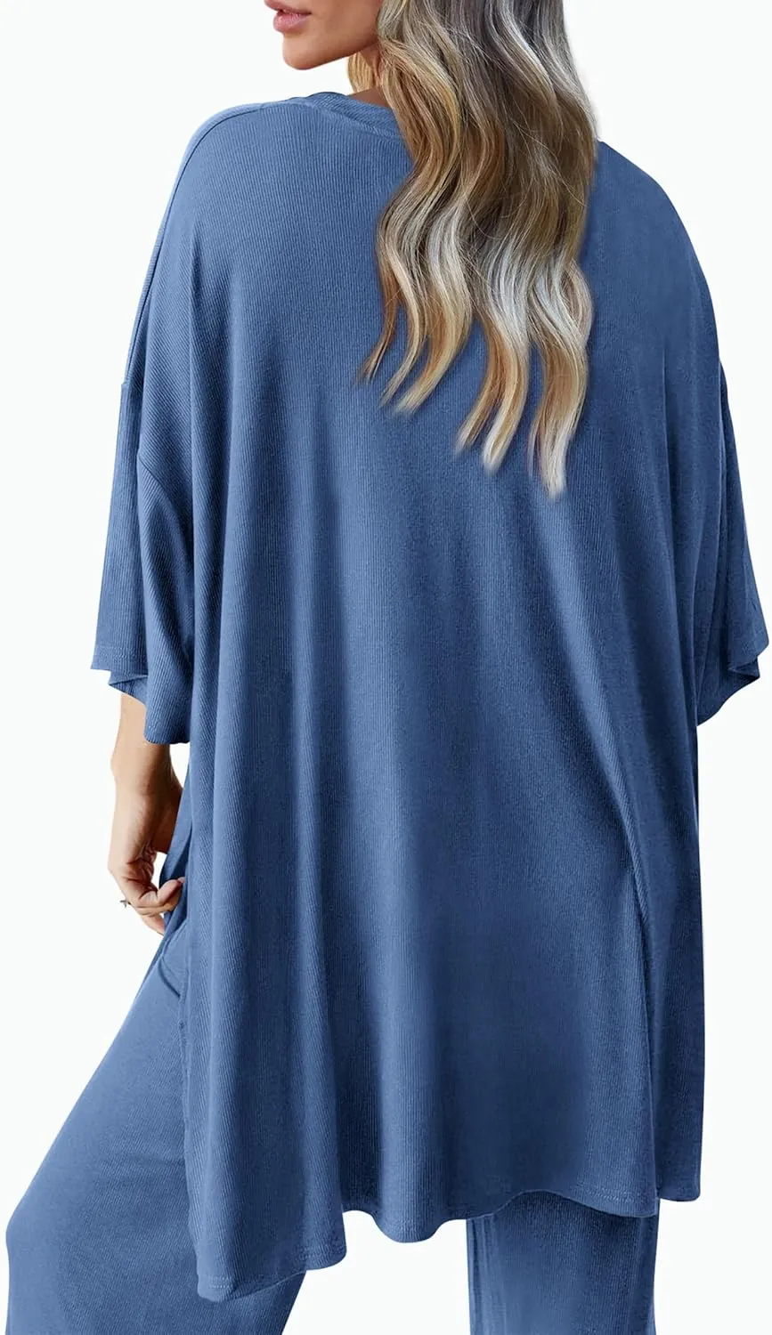 PRETTYGARDEN Women's 2 Piece Outfits Casual Short Sleeve Pullover Tops and Wide Leg Pants Lounge Sets Tracksuits
