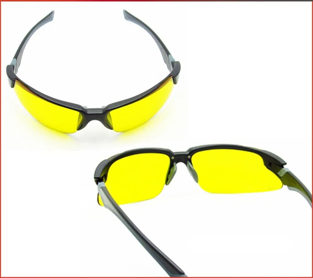 proSPORT Safety Yellow Sun Glasses Z87 Men Women Protective Night Vision Anti Glare Driving Riding