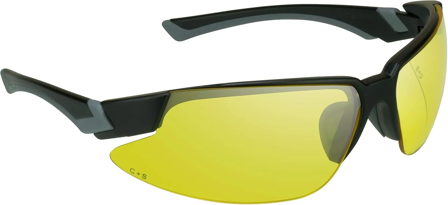 proSPORT Safety Yellow Sun Glasses Z87 Men Women Protective Night Vision Anti Glare Driving Riding