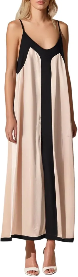 PTOLOCIF Summer Maxi Dresses for Women 2025 Trendy V Neck Spaghetti Strap Beach Sundress Flowy Elegant Holiday Party Dresses