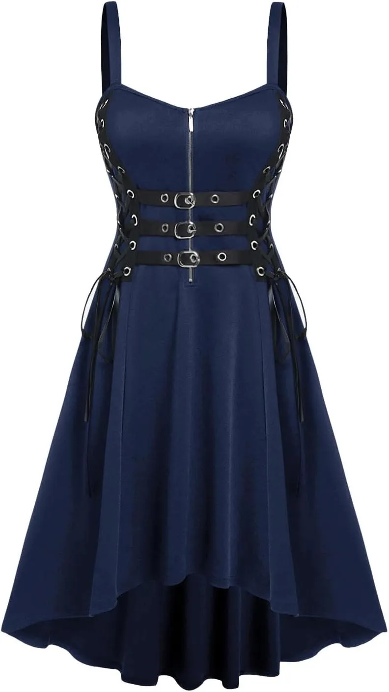 ROSE GAL Womens Plus Size Dresses Sleeveless Wrap Gothic Vintage 50S Spaghtti Strap Party Maxi Dress