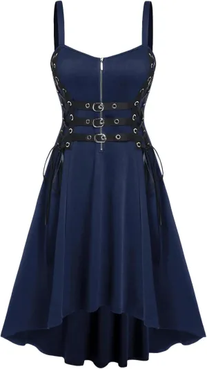 ROSE GAL Womens Plus Size Dresses Sleeveless Wrap Gothic Vintage 50S Spaghtti Strap Party Maxi Dress