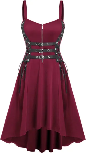 ROSE GAL Womens Plus Size Dresses Sleeveless Wrap Gothic Vintage 50S Spaghtti Strap Party Maxi Dress
