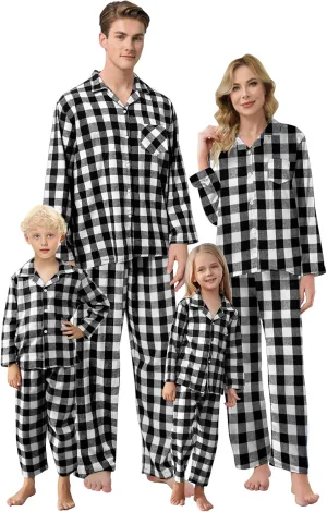 Schbbbta Family Matching Pajamas Holiday Sleepwear Long Sleeve Pjs Sets
